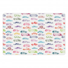 Various Vehicles Bus Truck Pet Mat