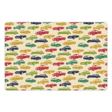 Curved Edged Vehicle Drawn Pet Mat