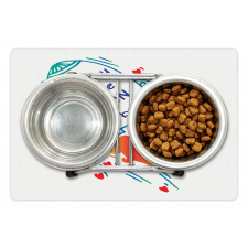 Rocket in Space Pet Mat