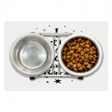 Words Stars Modern Pet Mat