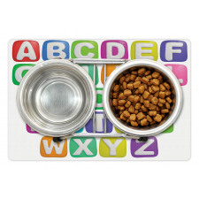 Colorful Alphabet Set Pet Mat