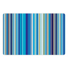 Vertical Stripes Retro Art Pet Mat