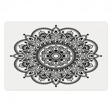 Symmetrical Flower Art Pet Mat