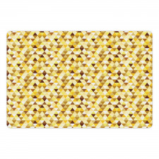 Funky Vivid Triangles Pet Mat