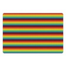 Colorful Rainbow Scale Pet Mat