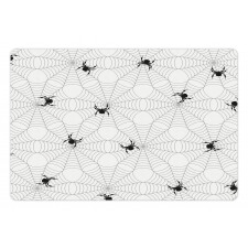Black Insect Network Pet Mat