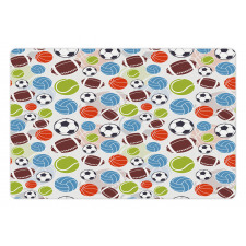 Basketball and Football Pet Mat