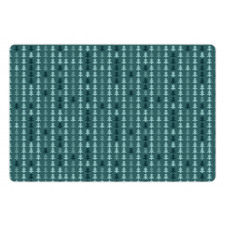 Abstract Pine Tree Xmas Pet Mat