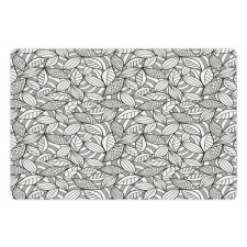 Abstract Doodle Foliage Pet Mat