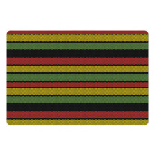 Knitted Rasta Lines Pet Mat