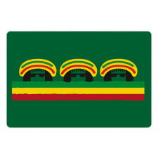 Reggae Themed Hat Pet Mat