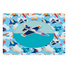 Airplane Composition Pet Mat