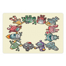 Friendly Robots Toys Pet Mat