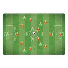 Goalkeeper Striker Motif Pet Mat