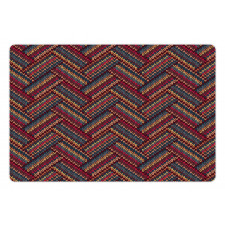 Herringbone Lines Pet Mat