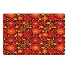 Vivid Botanical Gerbera Art Pet Mat