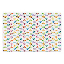 Characters and Dots Pet Mat