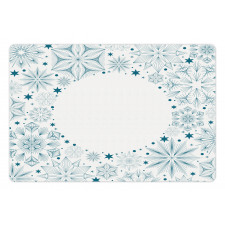 Xmas Snowflakes Pet Mat