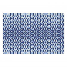 Diagonal Azuejo Motif Pet Mat