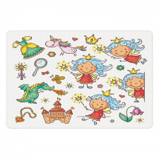 Cartoon Princess Motif Pet Mat