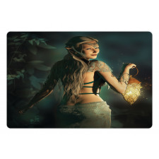 Elf Princess Lantern Pet Mat