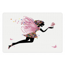 Floral Dressed Angel Pet Mat