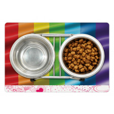 Pride Flag Inspired Design Pet Mat