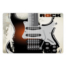 Retro Grunge Guitar Pet Mat