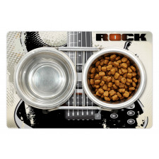 Retro Grunge Guitar Pet Mat