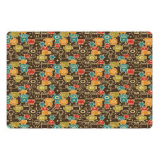 Robot Monsters in Space Pet Mat