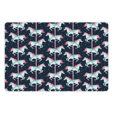 Carousel Horses Children Pet Mat