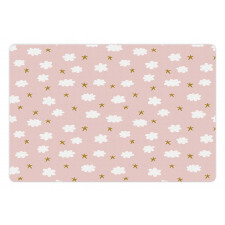 Stars and Clouds Pattern Pet Mat