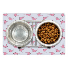 Romantic Pink Kittens Pet Mat