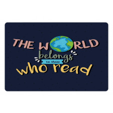 World Belongs to Readers Pet Mat