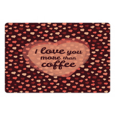 Coffee and Hearts Pet Mat