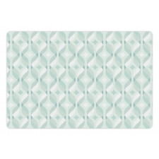 Tangled Lines Rhombus Pet Mat