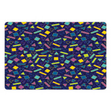 Retro 80s Memphis Fashion Pet Mat