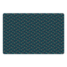 Circles and Stars Pet Mat