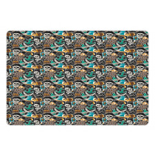 Colorful Objects Marine Pet Mat