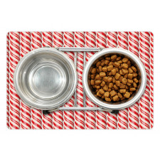 Red Christmas Sweets Pet Mat