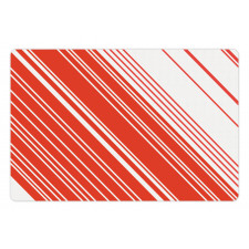 Barcode Lines Design Pet Mat