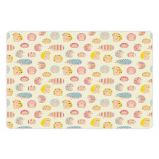 Dotted Floral Striped Pet Mat
