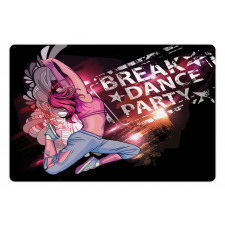 Break Dance Party Theme Pet Mat