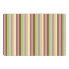 Pastel Colored Bands Pet Mat