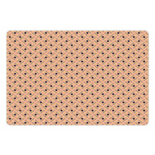 Pastel Rhombuses Lines Pet Mat