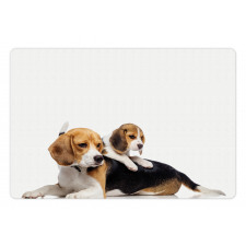 Family Mother Baby Pet Mat