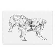 Young Dog Art Pet Mat