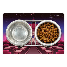 Castle at Night Pet Mat