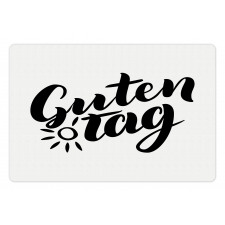 Hand Lettering Guten Tag Pet Mat