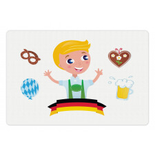 Bavarian Boy Oktoberfest Pet Mat